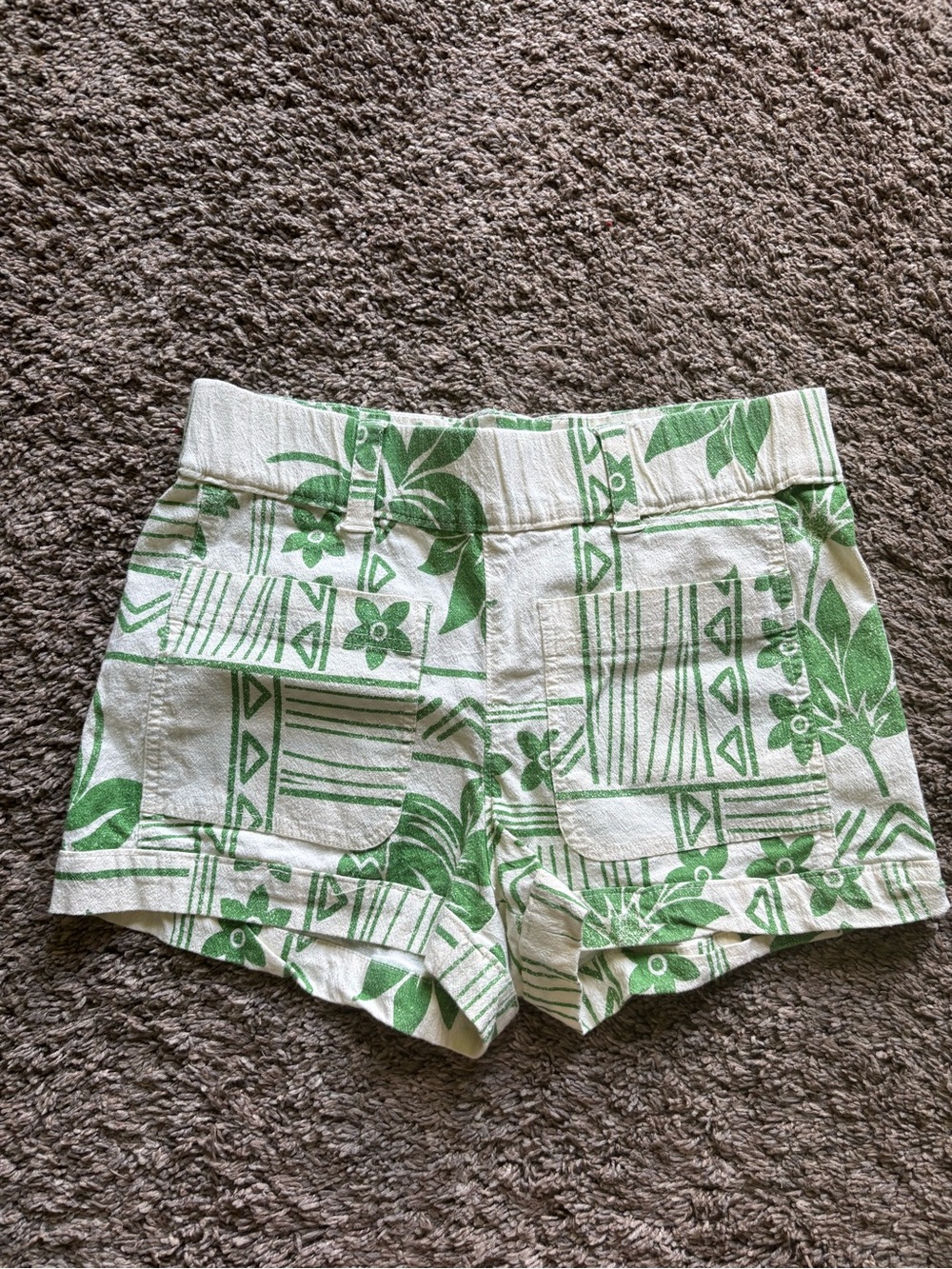 Free people tropical Floral Print Shorts, clothes